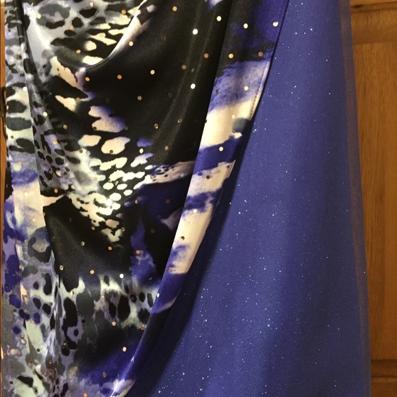 Long Blue Prom Dress - Picture 3 of 5